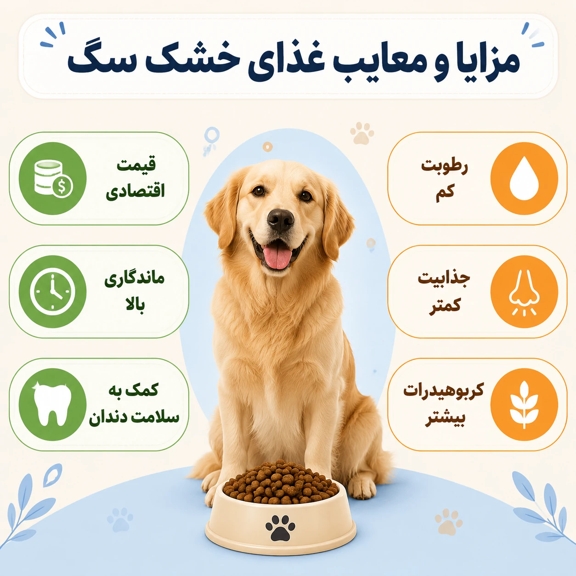 مزایا و معایب غذای خشک