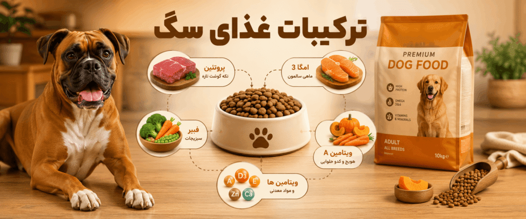 ترکیبات غذای سگ چیست؟