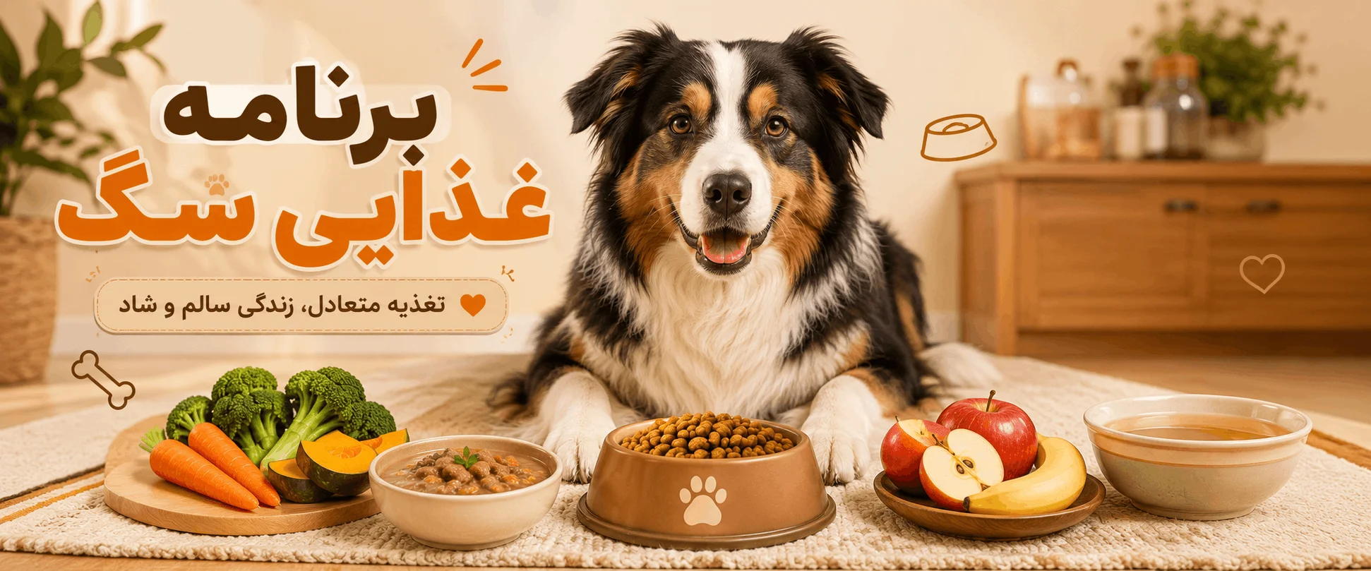 برنامه غذایی سگ چیست؟